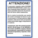 Cartello NORME il mancato rispetto delle norme
