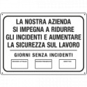 Obiettivo sicurezza : giorni senza incidenti con spazio scrivibile
