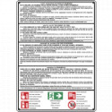 Cartello alluminio norme di comportamento ALBERGHI EN ISO 7010