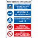 Cartello NORME GENERALI PER TUTTI I CARRELLISTI UNI EN ISO 7010