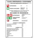 Cartello PIANO EMERGENZA CONDOMINI simbologia EN ISO 7010