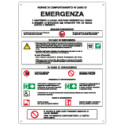 Cartello Emergenza Norme Comportamento EN ISO 7010