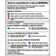 Cartello Norme di Comportamento in caso di Emergenza EN ISO 7010