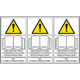 Foglio n. 3 etichette adesive LEGGERE manuale EN ISO 7010
