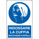Cartello indossare la cuffia