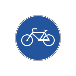 Cartello NF 90 PISTA CICLABILE