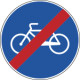Cartello NF 91 FINE PISTA CICLABILE