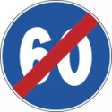 Disco rifrangente NF 86 FINE LIMITE MINIMO KM 60
