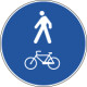 Disco rifrangente NF 92b PISTA PEDONALE E CICLABILE
