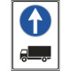 Cartello NF 8c OBBLIGO AUTOCARRI DIRITTO
