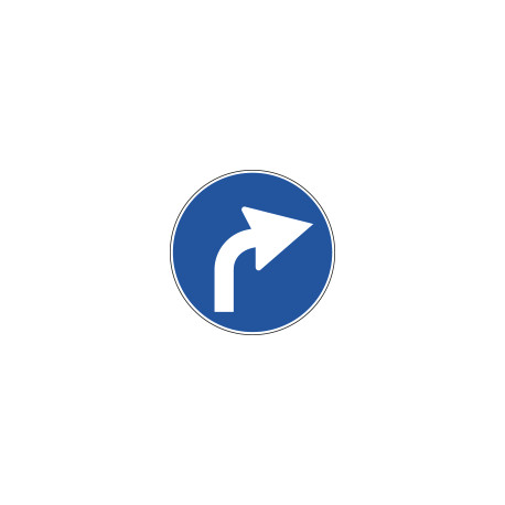 Cartello HI NF80b/c DIREZIONE obbligo DESTRA