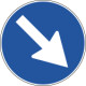 Cartello HI NF82a PASSAGGIO OBBLIGO DESTRA