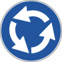 Cartello HI NF 84 SENSO ROTATORIO