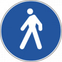 Cartello HI NF88 PERSORSO PEDONALE