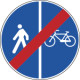 Cartello HI NF93a FINE PISTA CICLABILE