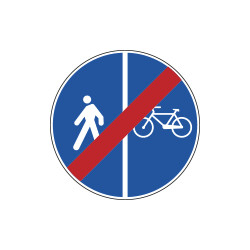 Cartello HI NF93a FINE PISTA CICLABILE