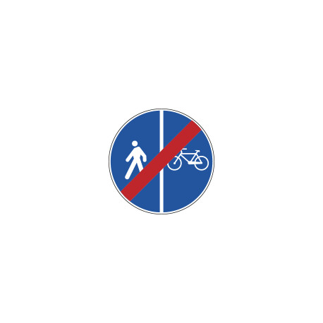 Cartello HI NF93a FINE PISTA CICLABILE