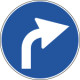 Cartello NF 80d DIREZIONE obbligo DESTRA
