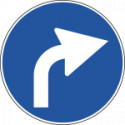 Cartello NF 80d DIREZIONE obbligo DESTRA