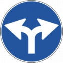 Cartello NF 81a DIREZIONE CONSIGLIATA DS E sinistra