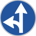 Cartello NF 81c DIREZIONE CONSIGLIATA DIRITTO E Sinis