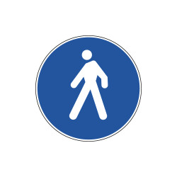 Cartello NF 88 PERCORSO PEDONALE