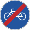 Cartello NF 90 FINE PISTA CICLABILE