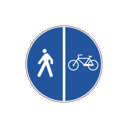 Cartello NF 92/a PISTA CICLABILE CONTIGUA MARCIAPIEDE