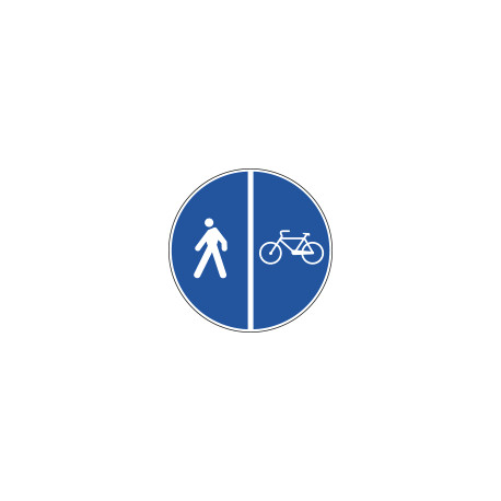 Cartello NF 92/a PISTA CICLABILE CONTIGUA MARCIAPIEDE
