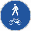 Cartello NF 92b PERCORSO PEDONALE CICLABILE