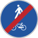 Cartello NF 93b FINE PERCORSO PEDONALE