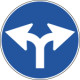 Cartello NF 81a DIREZIONE CONSIGLIATA DS E sinistra