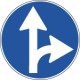 Cartello NF 81b DIREZIONE CONSIGLIATA DIRITTO DESTRA