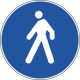 Cartello NF 88 PERCORSO PEDONALE