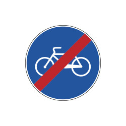 Cartello NF 91 FINE PISTA CICLABILE