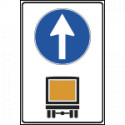 Cartello NF 8b TRASPORTO MERCI pericolo AVANTI