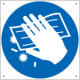 Cartello obbligo disinfettare le superfici EN ISO 7010