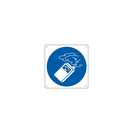 Cartello obbligo utilizzo rilevatore di gas simbolo EN ISO 7010 M048