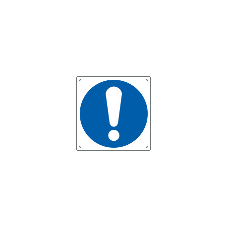 Cartello obbligo generico solo simbolo EN ISO 7010
