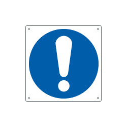 Cartello obbligo generico solo simbolo EN ISO 7010