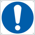 Cartello obbligo generico solo simbolo EN ISO 7010