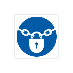 Cartello tenere chiuso EN ISO 7010