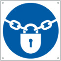 Etichetta tenere chiuso EN ISO 7010