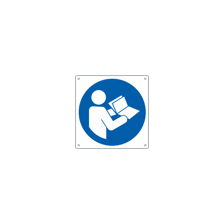 Cartello leggere le istruzioni EN ISO 7010