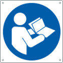 Cartello leggere le istruzioni EN ISO 7010