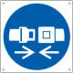 Cartello obbligo indossare cintura sicurez. solo simbolo EN ISO 7010