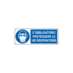 Etichetta adesiva obbligo proteggere vie respiratorie EN ISO 7010