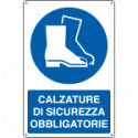 Cartello obbligo calzature di sicurezza EN ISO 7010