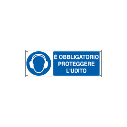 Etichetta adesiva obbligo proteggere l'udito EN ISO 7010