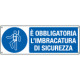 Cartello obbligo cintura di sicurezza EN ISO 7010
